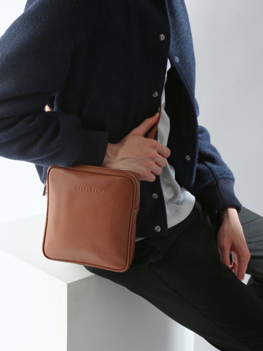 Longchamp Le foulonné Cross bodytas Bruin