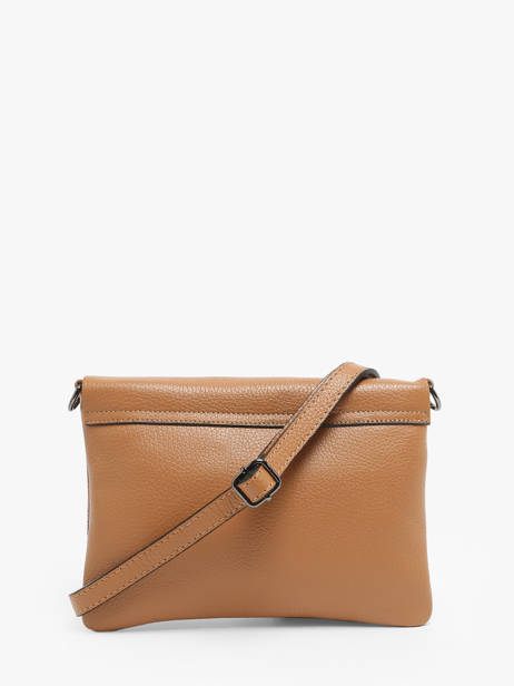 Cross Body Tas Caviar Leder Milano Bruin caviar CA22112 ander zicht 4