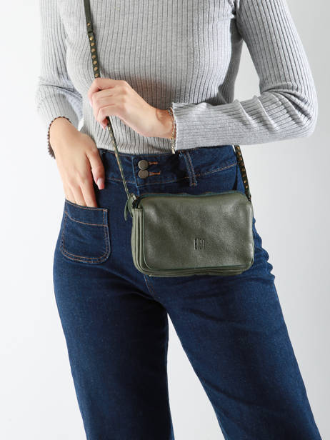 Cross Body Tas Leather Leder Biba Groen leather BET6L ander zicht 1