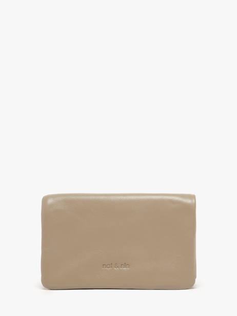 Portefeuille Winnie Leder Nat et nin Beige vintage WINNIE