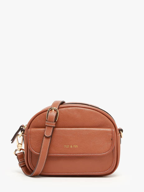 Cross Body Tas Vintage Leder Nat et nin Bruin vintage JUDY