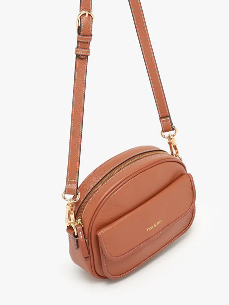 Cross Body Tas Vintage Leder Nat et nin Bruin vintage JUDY ander zicht 2