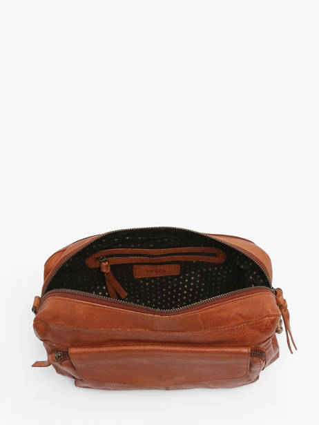 Cross Body Tas Naina Leder Pieces Bruin naina 17122474 ander zicht 3