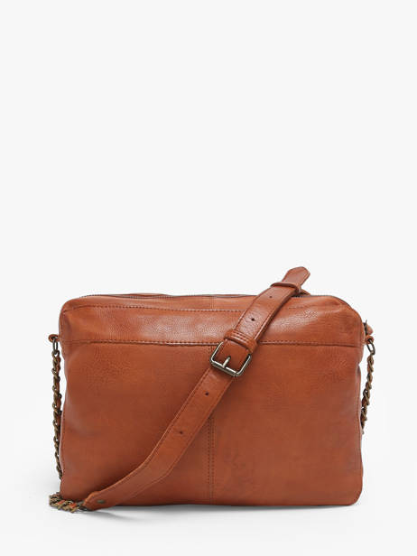 Cross Body Tas Naina Leder Pieces Bruin naina 17122474 ander zicht 4