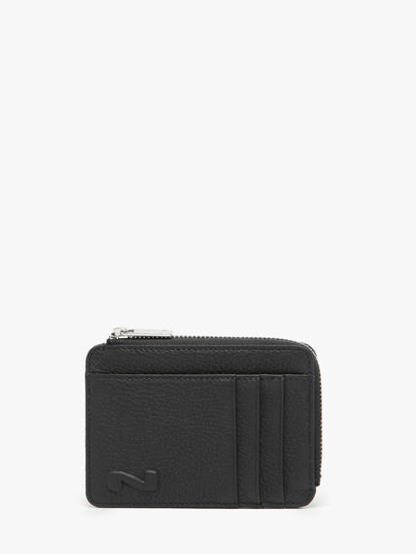 Portemonnee Met Kaarthouder Leder Nathan baume Zwart original n 217N