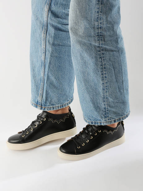 Sneakers Julie Clous Uit Leder Maison toufet Zwart women 22231AU ander zicht 1