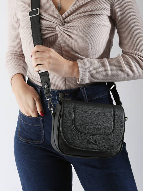 Cross Body Tas Ponant Leder Nathan baume Zwart regate 10 ander zicht 1