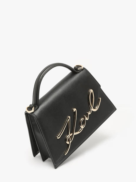 Cross Body Tas K Signature Leder Karl lagerfeld Zwart k signature A1W30036 ander zicht 1