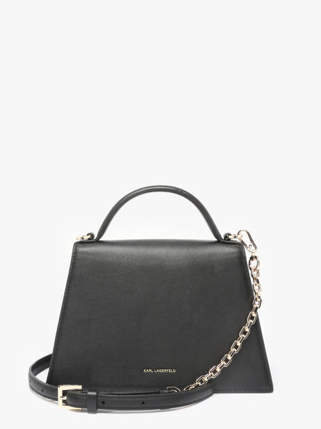 Cross Body Tas K Signature Leder Karl lagerfeld Zwart k signature A1W30036 ander zicht 3