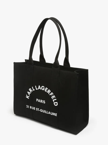 Schoudertas Rsg Katoen Karl lagerfeld Zwart rsg A1W50009 ander zicht 1