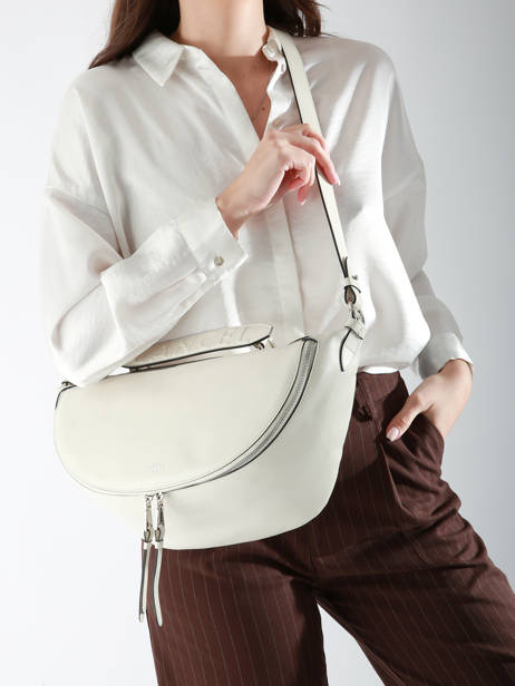Cross Body Tas M Origami Leder Lancel Wit origami A12528 ander zicht 1
