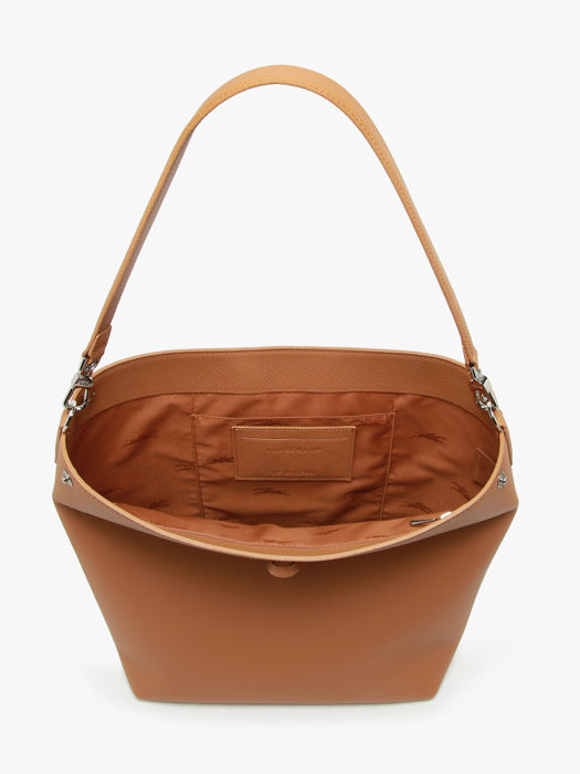 Longchamp Le roseau Schoudertas Bruin
