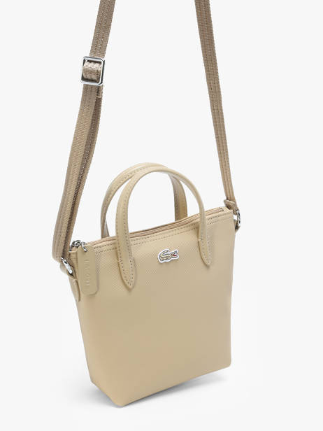 Cross Body Tas L.12.12 Concept Lacoste Beige l.12.12 concept NF2609PO ander zicht 2