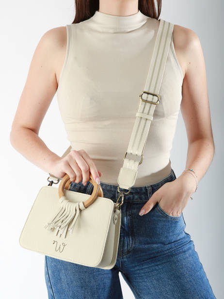 Crossbody Tas S Camomille Woomen Beige camomille WCAO1S ander zicht 1