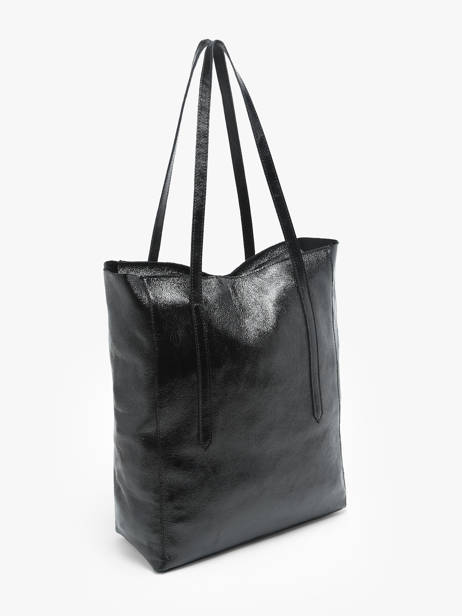 Schoudertas A4 Formaat Nine Leder Milano Zwart nine NI24111 ander zicht 2