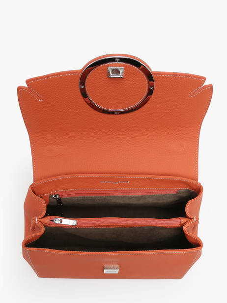 Handtas Ginkgo Leder Nathan baume Oranje ginkgo 1 ander zicht 3