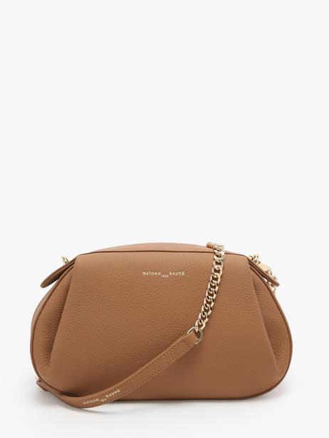 Cross Body Tas Nymphea Leder Nathan baume Bruin nymphea 2 ander zicht 4