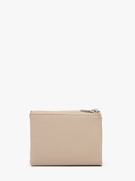 Portemonnee Met Kaarthouder Miniprix Beige grained F5019 ander zicht 2