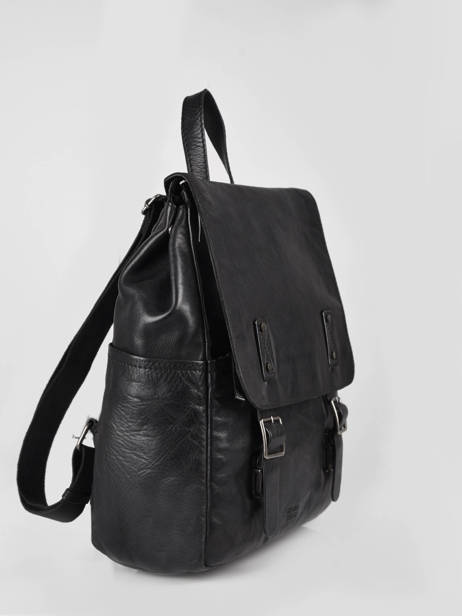 Rugzak Basilic pepper Zwart traveler - 00BTRA05 ander zicht 3