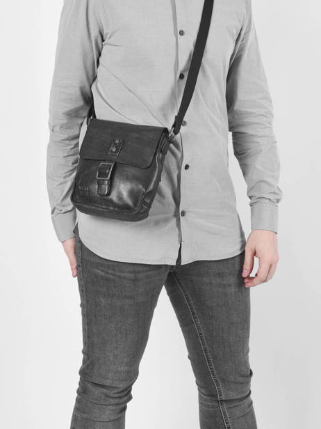 Cross Body Tas Basilic pepper Zwart traveler BTRA03 ander zicht 2