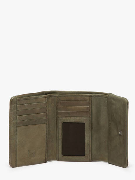 Portefeuille Leder Biba Groen wallet TOT1L ander zicht 1