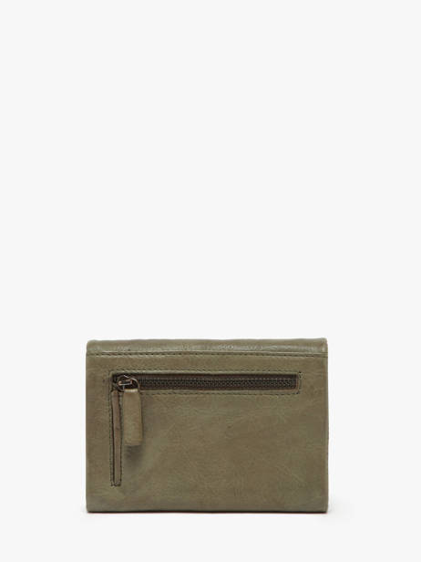 Portefeuille Leder Biba Groen wallet TOT1L ander zicht 2