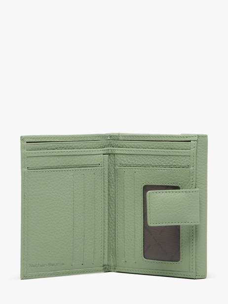 Portefeuille Original N 2 Compartimenten Leder Nathan baume Groen original n 413N ander zicht 1