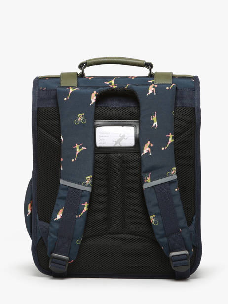 Rugzak 2 Compartimenten Cameleon Groen vintage urban PBVBSD39 ander zicht 4