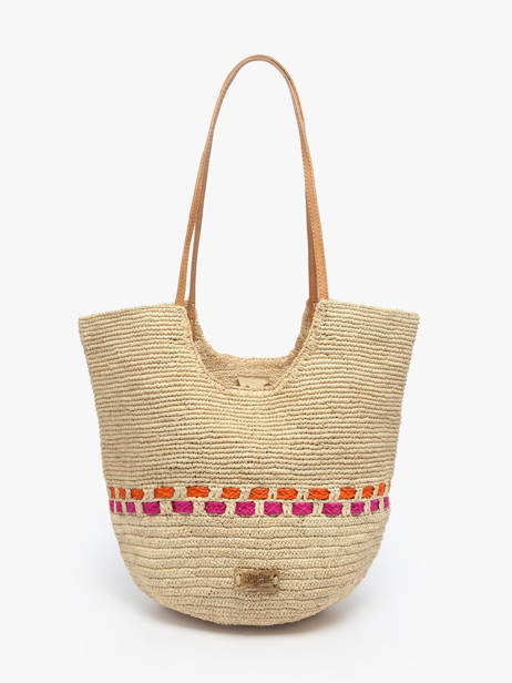 Schoudertas L'atelier Du Crochet Raphia Le voyage en panier Beige l'atelier du crochet AM804