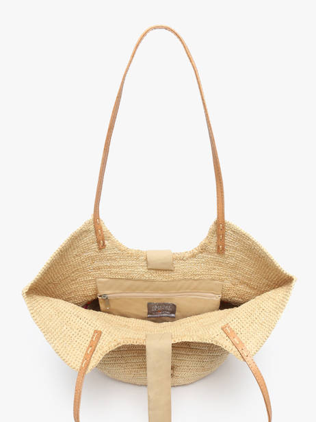 Schoudertas L'atelier Du Crochet Raphia Le voyage en panier Beige l'atelier du crochet AM804 ander zicht 3