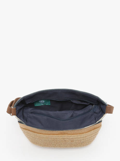 Cross Body Tas Mariniere Le voyage en panier Blauw mariniere PM796 ander zicht 3