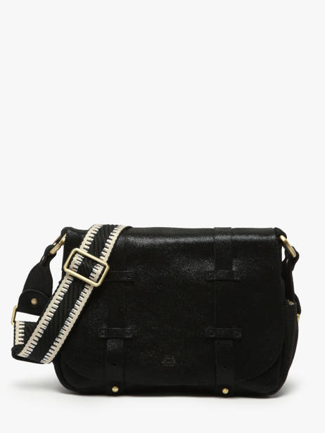 Cross Body Tas Vintage Leder Mila louise Roze vintage 30172X