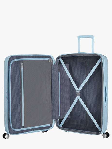 Harde Reiskoffer M Soundbox American tourister Blauw soundbox 32G003 ander zicht 3