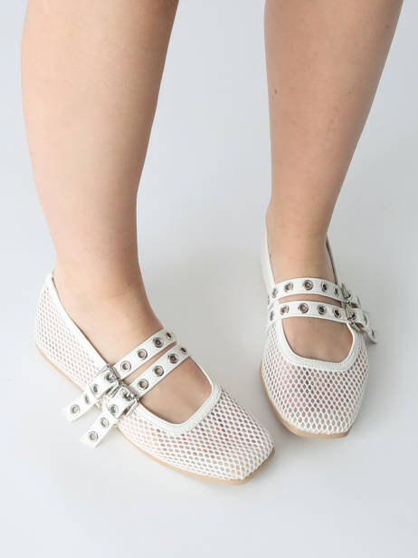 Ballerinas Colors of california Wit women CPATTY07 ander zicht 1