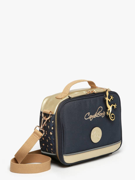 Lunchtas Cameleon Blauw vintage fantasy BL24 ander zicht 1