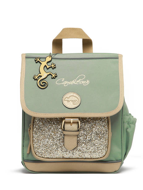 Rugzak 1 Compartiment Cameleon Groen vintage fantasy SD30 ander zicht 7