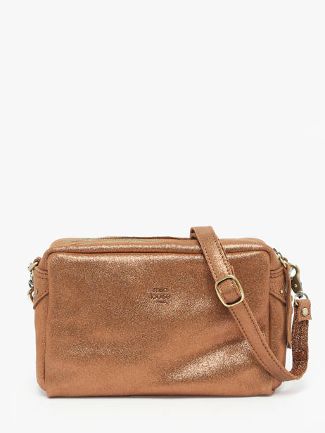 Cross Body Tas Vintage Leder Mila louise Bruin vintage 23673X ander zicht 4