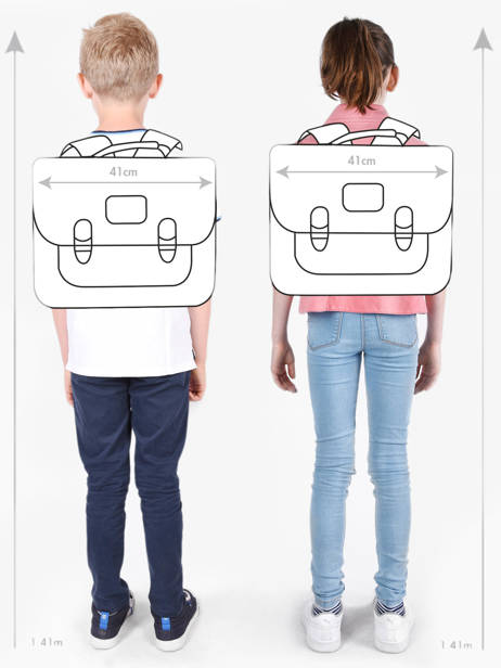 Boekentas Preppy 2 Compartimenten Kipling Veelkleurig back to school KI6543 ander zicht 1