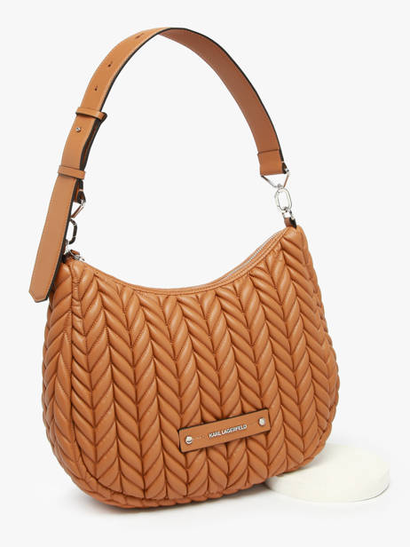 Schoudertas K Weave Polyurethaan Karl lagerfeld Bruin k weave A3W30147 ander zicht 2