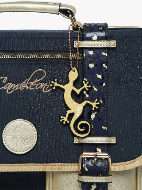 Lunchtas Cameleon Blauw vintage fantasy BL24 ander zicht 4