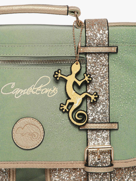Rugzak 1 Compartiment Cameleon Groen vintage fantasy SD30 ander zicht 6