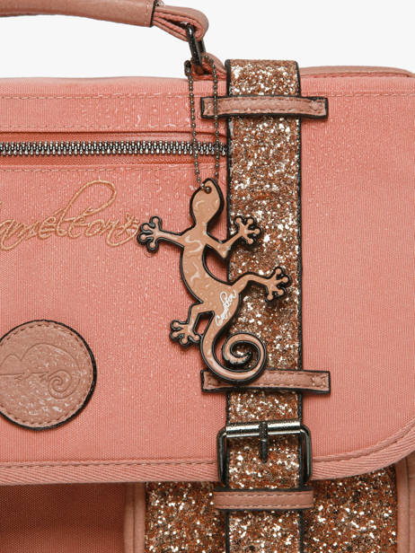 Rugzak 2 Compartimenten Cameleon Roze vintage fantasy SD33 ander zicht 6