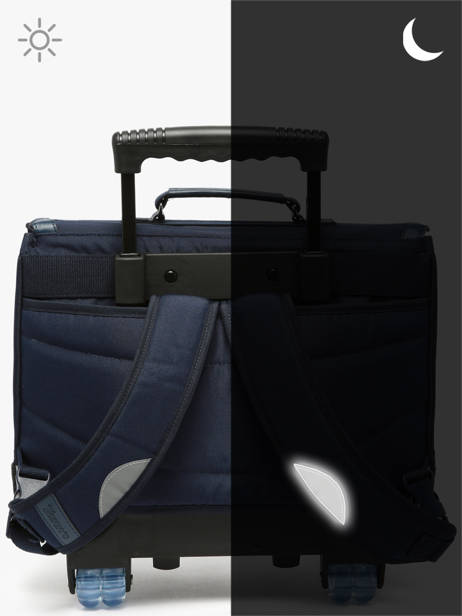 Boekentas Op Wieltjes 2 Compartimenten Tann's Blauw les fantaisies g 42143 ander zicht 6