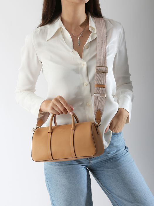 Longchamp Daylong chevron Handtas Bruin