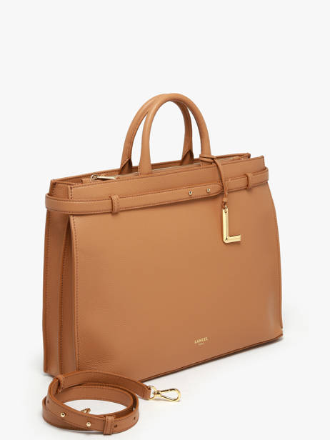 Handtas Faubourg Leder Lancel Bruin faubourg A13792 ander zicht 1