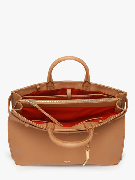 Handtas Faubourg Leder Lancel Bruin faubourg A13792 ander zicht 2