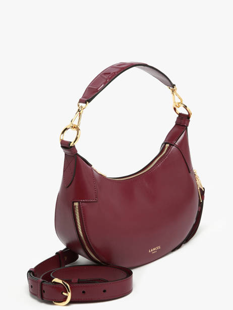 Cross Body Tas Origami Leder Lancel Violet origami A13313 ander zicht 1