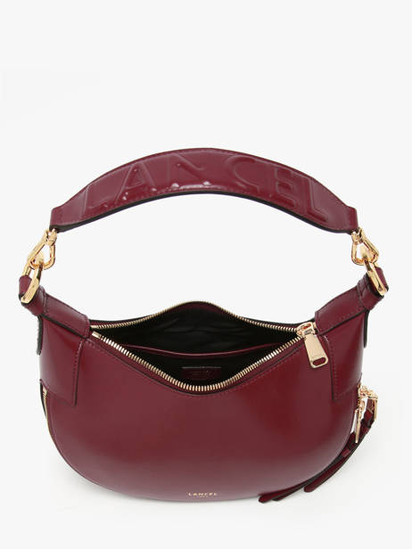 Cross Body Tas Origami Leder Lancel Violet origami A13313 ander zicht 2