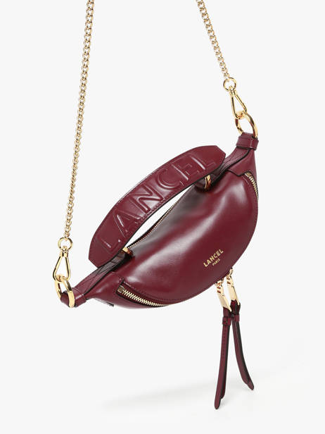 Cross Body Tas Xs Origami Leder Lancel Violet origami A12526 ander zicht 1