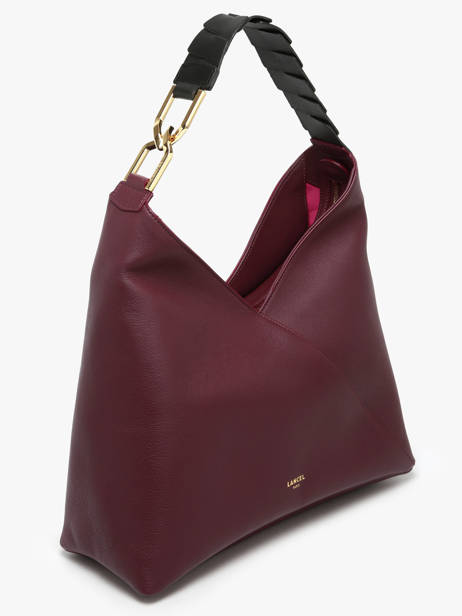 Schoudertas Pagode Leder Lancel Violet pagode A12510 ander zicht 1